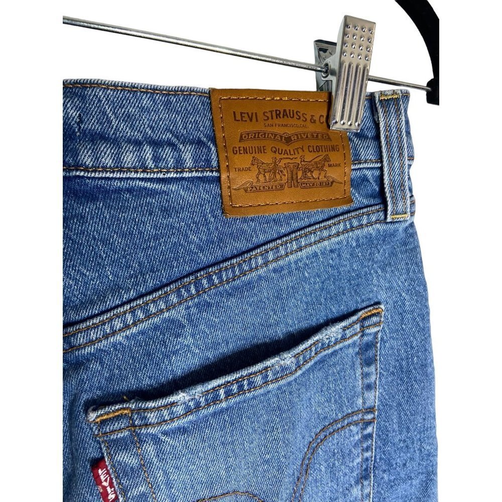 Levi’s Ribcage Denim High Rise Cut Off Shorts-sz 29 - Picture 9 of 11